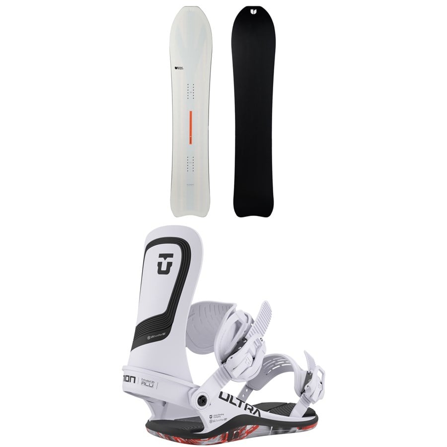 United Shapes Deep Reach Snowboard + Union Ultra Snowboard Bindings 2026