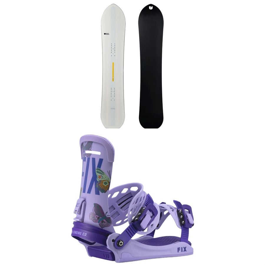 United Shapes Horizon Snowboard + Fix Iris Pro Snowboard Bindings - Women's 2025