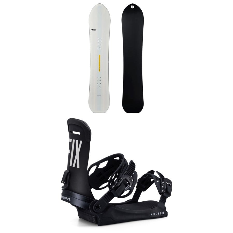 United Shapes Horizon Snowboard + Fix Magnum Snowboard Bindings 2025