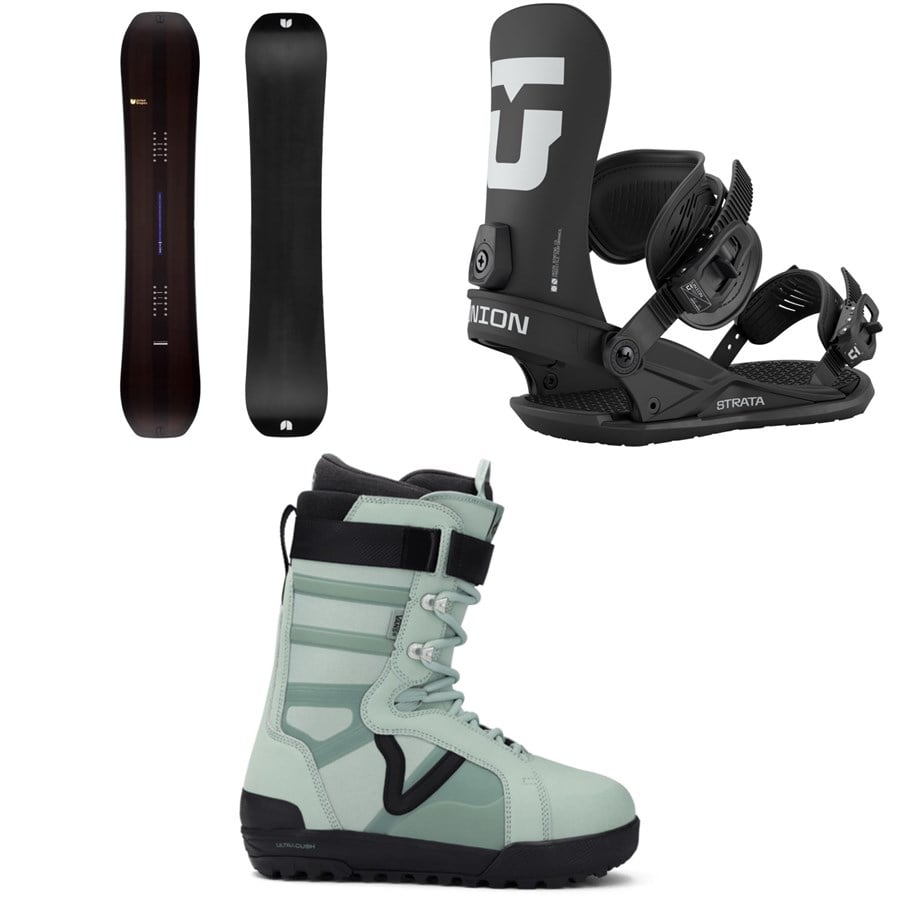 United Shapes Object Snowboard + Union Strata Snowboard Bindings + Vans Hi-Standard Pro Snowboard Boots 2026