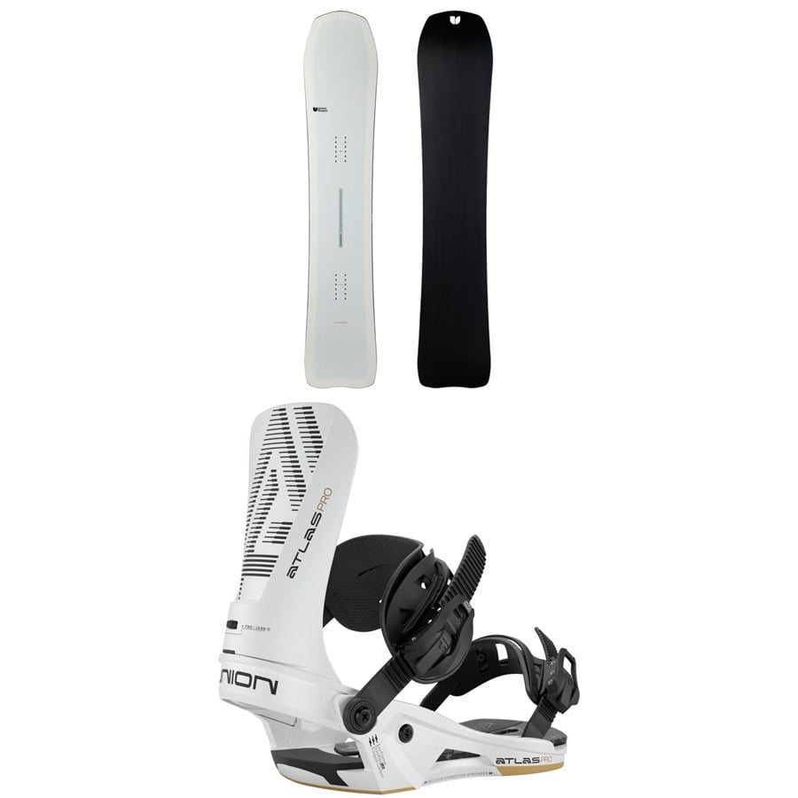 United Shapes Transmission Snowboard + Union Atlas Pro Snowboard Bindings 2026