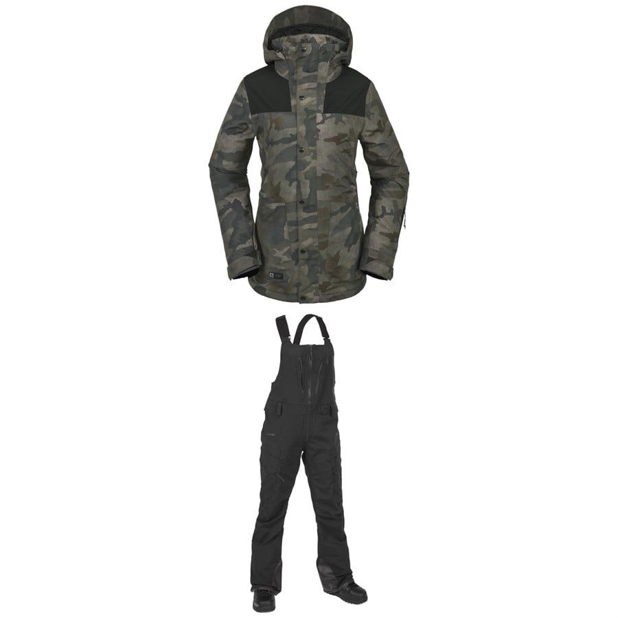 Volcom Ell Insulated GORE-TEX Jacket + VS 3L Stretch GORE-TEX Bibs- Women's 2024