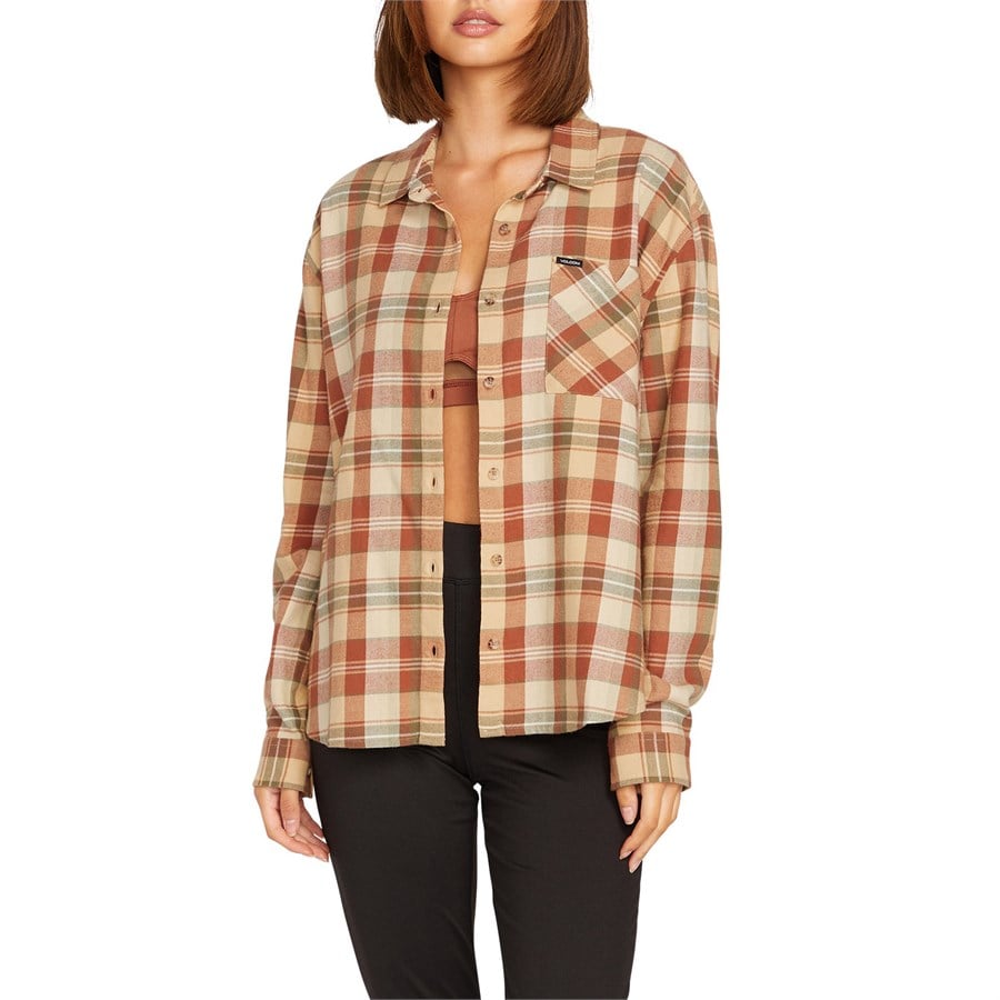 Volcom Plaid To Meet U Long-Sleeve Shirt - Women's