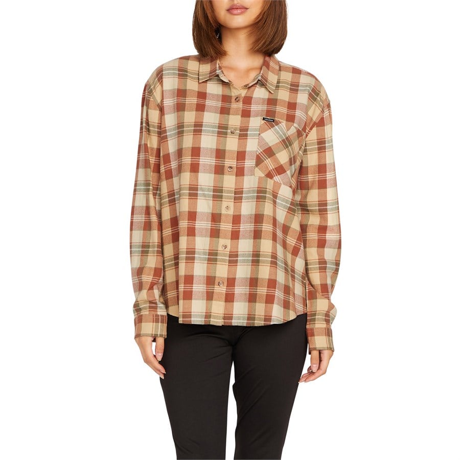 Volcom Plaid To Meet U Long-Sleeve Shirt - Women's