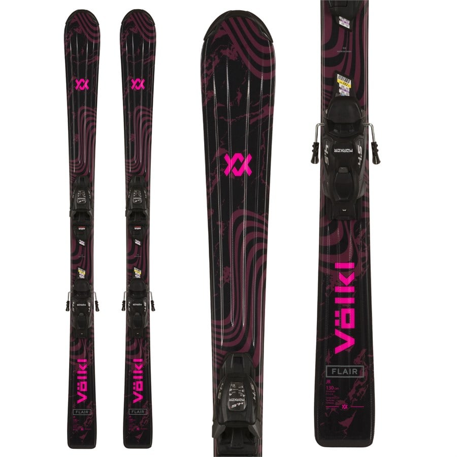 Völkl Flair Jr Skis + vMotion 4.5 Jr Bindings - Kids' 2025