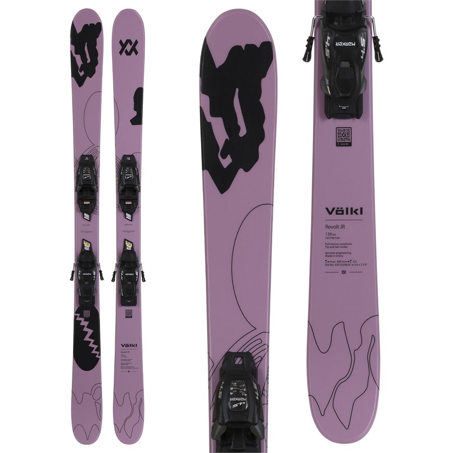 Völkl Revolt Jr Urban Skis + VMotion 4.5 Jr Bindings - Kids' 2026