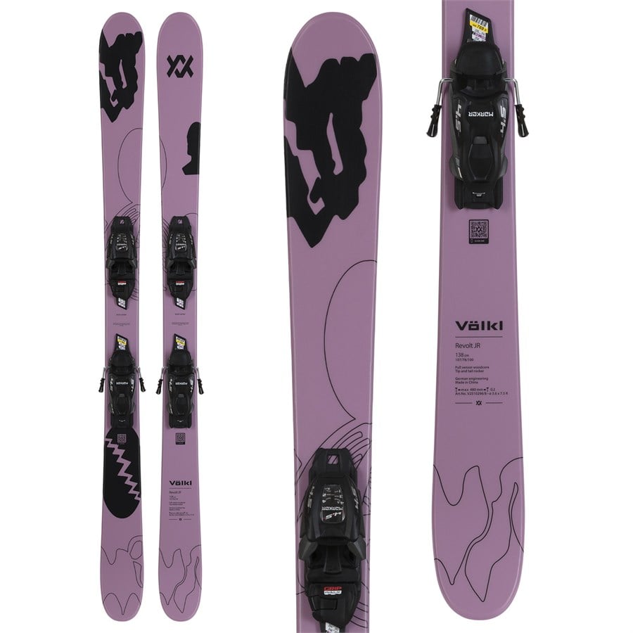 Völkl Revolt Jr Urban Skis + VMotion 7.0 Jr Bindings - Kids' 2026