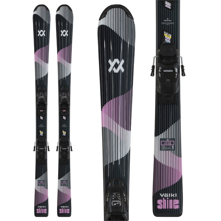 Völkl Shine Jr Skis + VMotion 4.5 Jr Lady Bindings - Kids' 2026