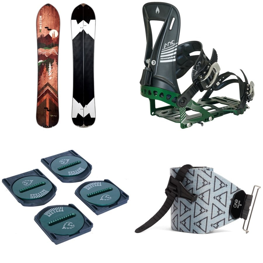 Weston Backwoods Splitboard + Spark R&D Arc ST Splitboard Bindings + Spark Pucks + Evo X Pomoca Pro Glide Splitboard Skins 2026