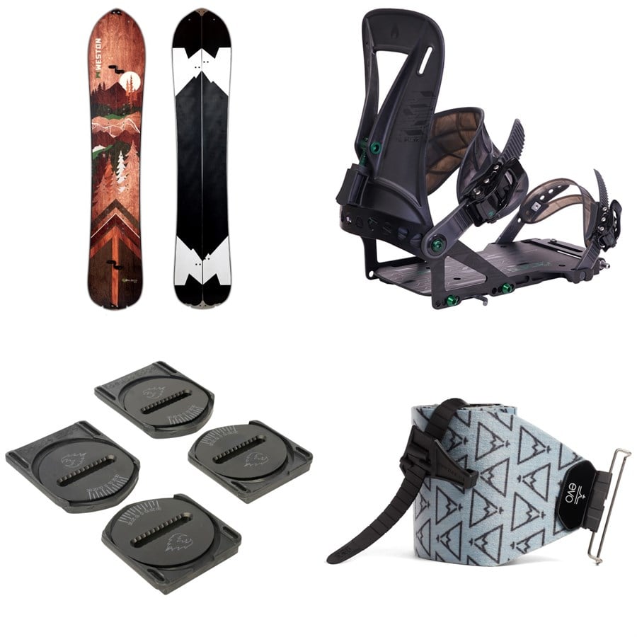 Weston Backwoods Splitboard + Spark R&D Surge ST Pro Splitboard Bindings + Canted Pucks + evo x Pomoca Pro Glide Splitboard Skins 2026