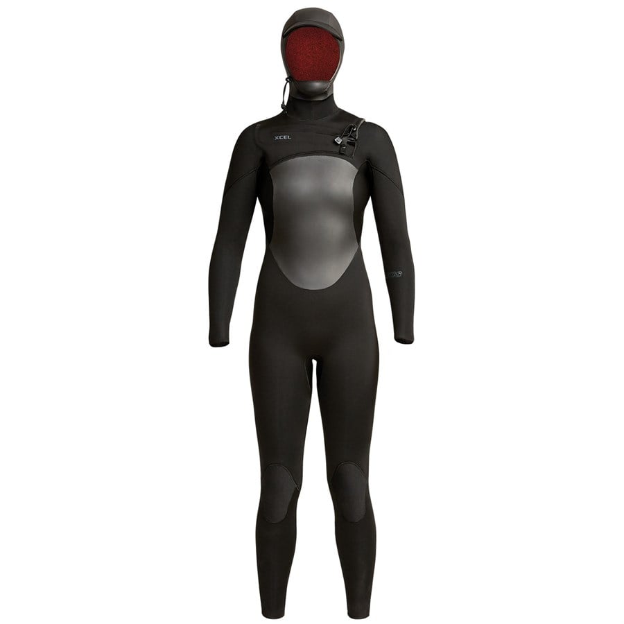 XCEL 5/4 Axis Hooded Wetsuit - Women's + 5mm Axis Round Toe Wetsuit Boots