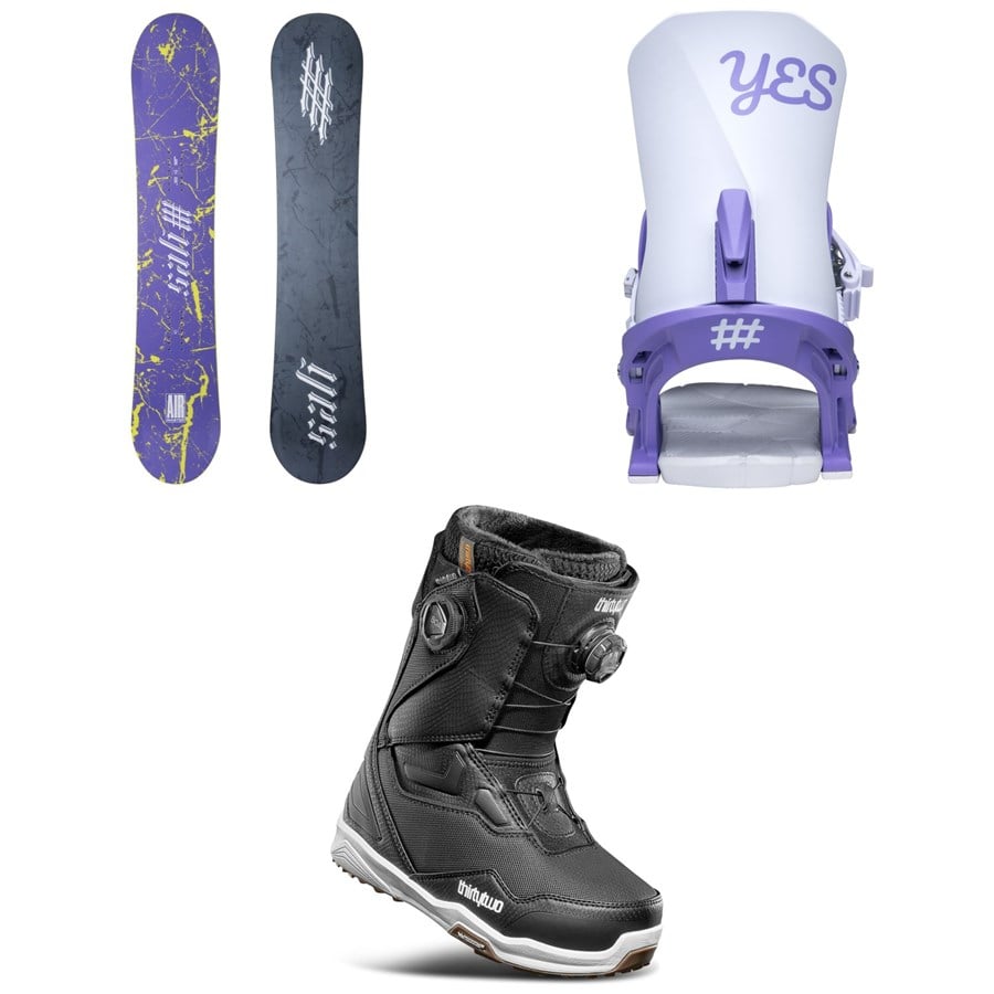 Yes. Airmaster 3D Snowboard + Conda Snowboard Bindings + thirtytwo TM-2 Double Boa Snowboard Boots - Women's 2026