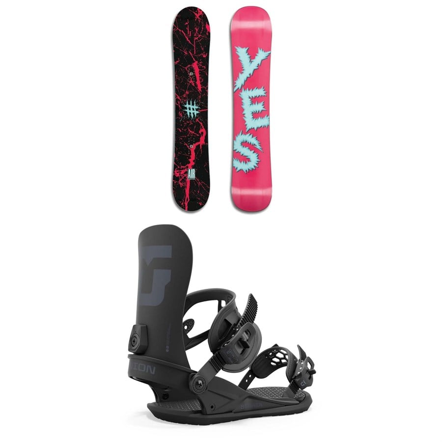 Yes. Airmaster Snowboard + Union Strata Snowboard Bindings 2025