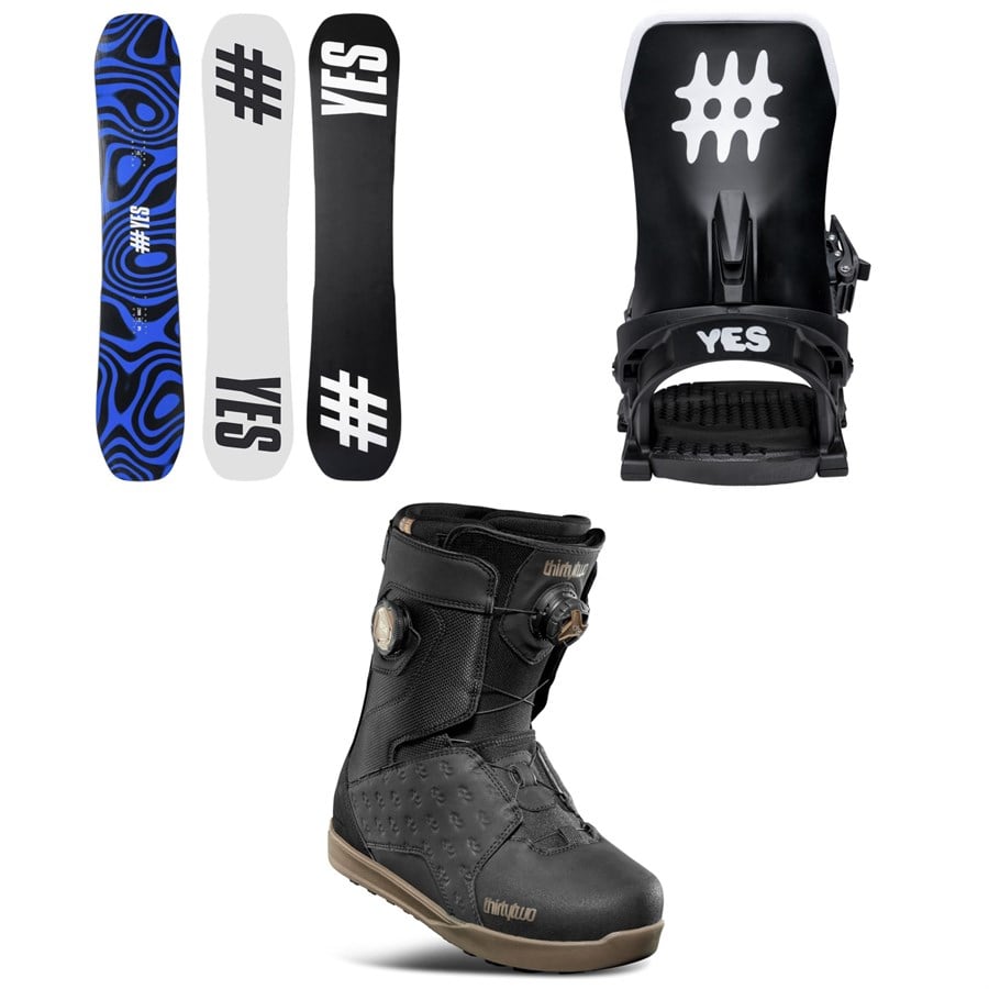 Yes. All-In XTRM Snowboard + Select Snowboard Bindings + thirtytwo Lashed Double Boa Snowboard Boots 2026