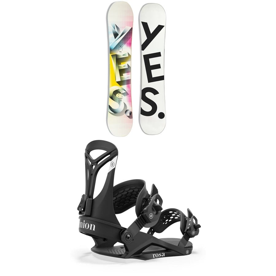 Yes. Basic Snowboard 2024 + Union Rosa Snowboard Bindings - Women's