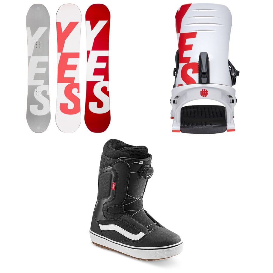 Yes. Basic Snowboard + IPO Snowboard Bindings + Vans Aura OG Snowboard Boots 2026