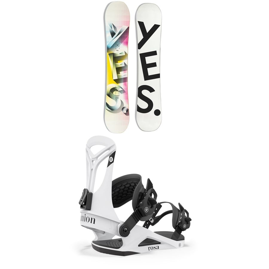 Yes. Basic Snowboard + Union Rosa Snowboard Bindings - Women's 2024
