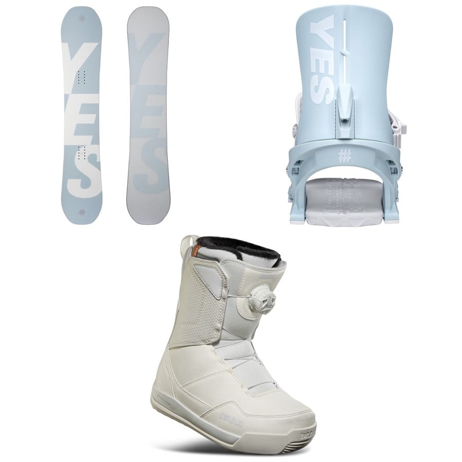 Yes. Basic Snowboard + Vetta Snowboard Bindings + thirtytwo Shifty Boa Snowboard Boots - Women's 2026