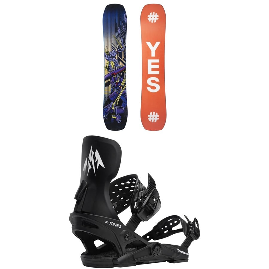 Yes. First Basic Snowboard + Jones Asteroid Snowboard Bindings - Kids' 2026