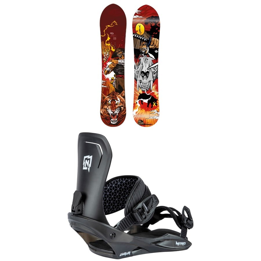 Yes. Firstpow Snowboard 2024 + Nitro Charger Snowboard Bindings - Kids'