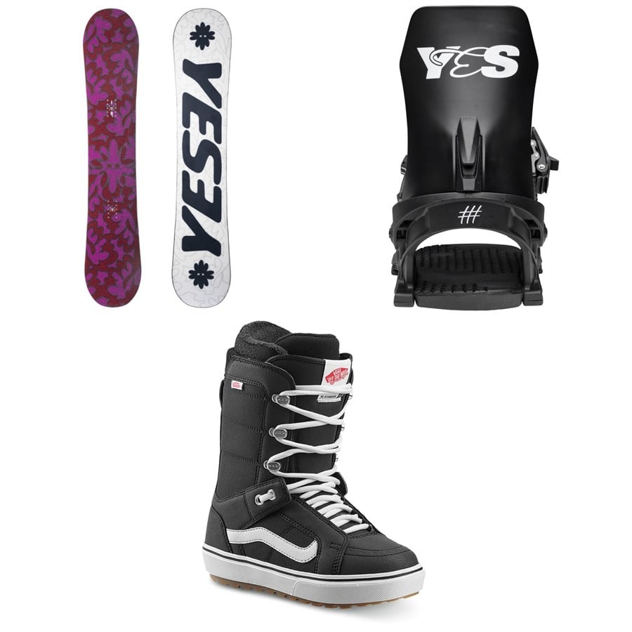 Yes. Frenzy Snowboard + Rebel Snowboard Bindings + Vans Hi Standard OG Snowboard Boots - Women's 2026