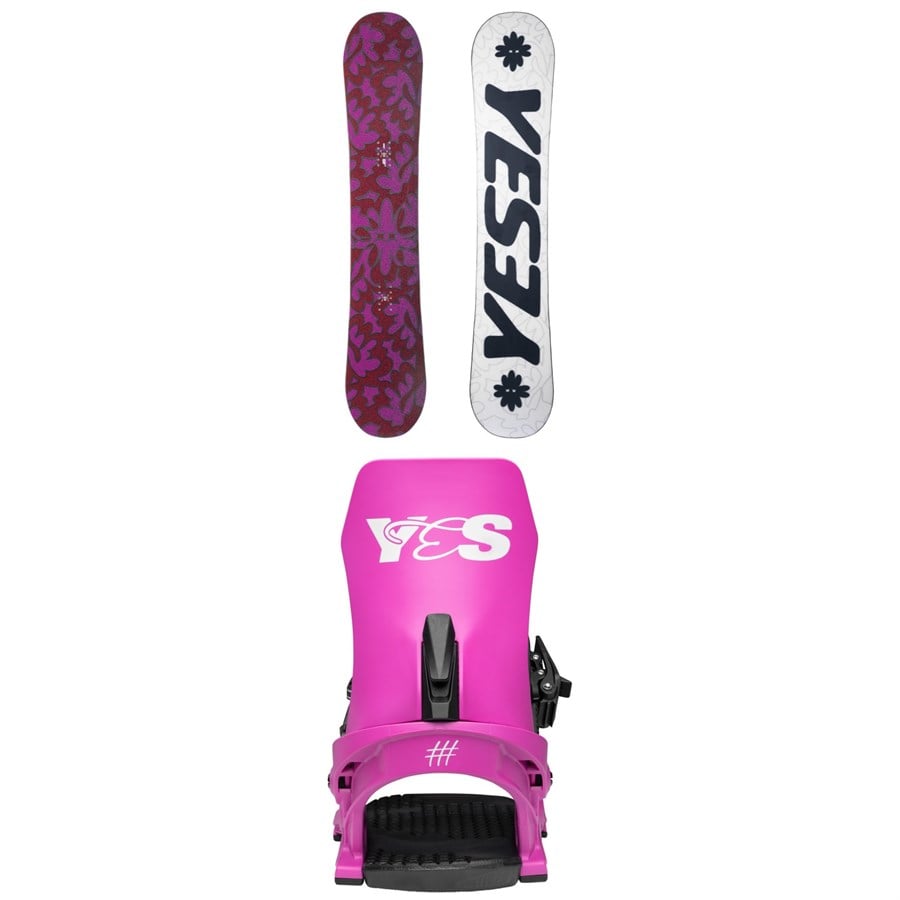 Yes. Frenzy Snowboard + Rebel Snowboard Bindings - Women's 2026