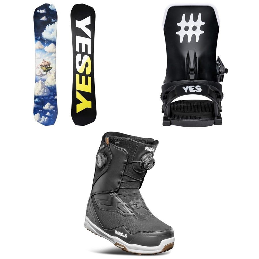 Yes. Greats Snowboard + Select Snowboard Bindings + thirtytwo TM-2 Double Boa Snowboard Boots 2026