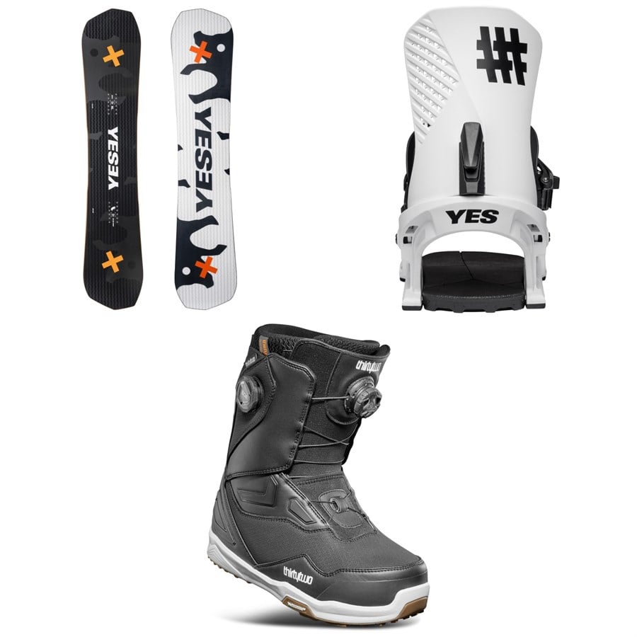Yes. Greats XTRM Snowboard + Drive Snowboard Bindings + thirtytwo TM-2 Double Boa Snowboard Boots 2026