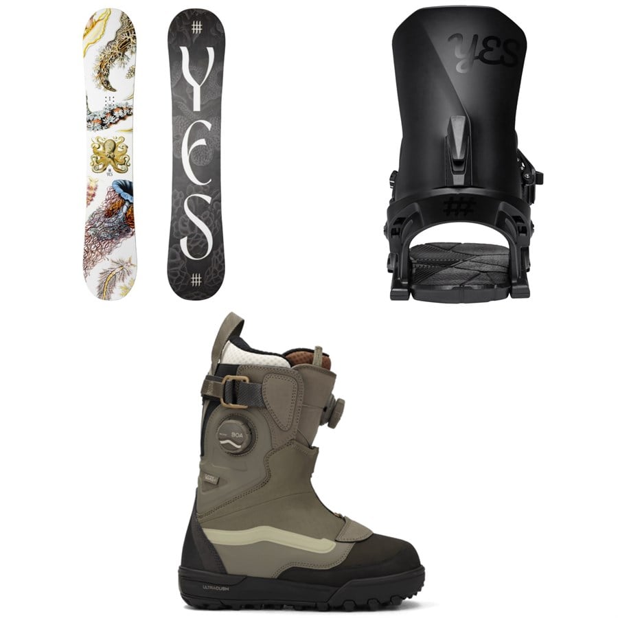 Yes. Hel Yes Snowboard + Conda Snowboard Bindings + Vans Viaje Range Edition Snowboard Boots - Women's 2026