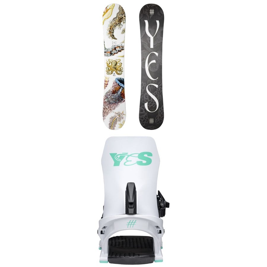 Yes. Hel Yes Snowboard + Rebel Snowboard Bindings - Women's 2026