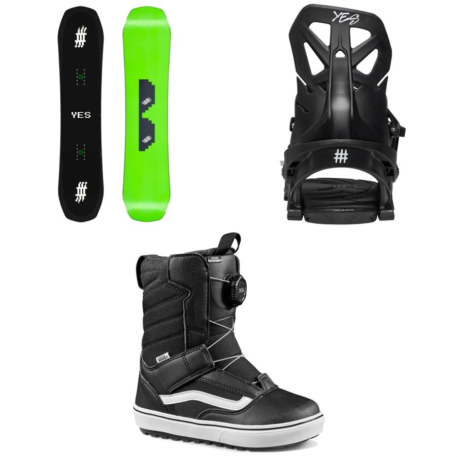 Yes. Jumper Snowboard + NX-Gen Snowboard Bindings + Vans Juvie Linerless Snowboard Boots - Kids' 2026