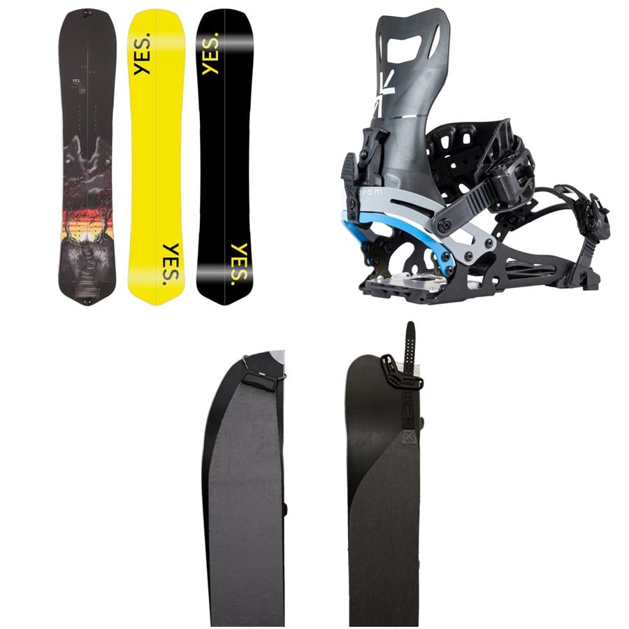 Yes. Optisplitstic Splitboard + Karakoram Nomad + Split Interface Splitboard Bindings + Karakoram Smart Skins