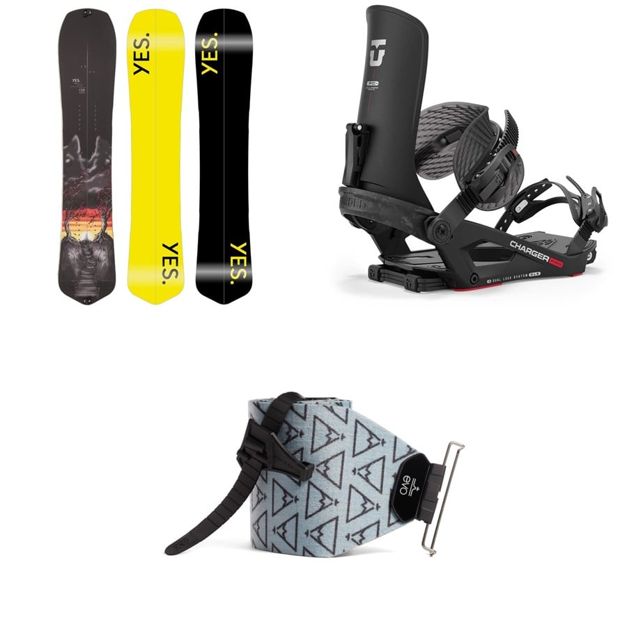 Yes. Optisplitstic Splitboard + Union Charger Pro Splitboard Bindings + evo x Pomoca Pro Glide Splitboard Skins
