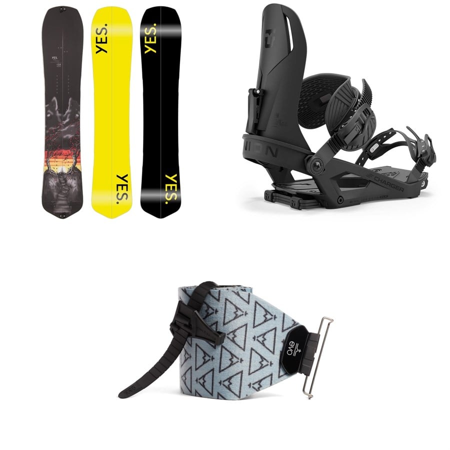 Yes. Optisplitstic Splitboard + Union Charger Splitboard Bindings + evo x Pomoca Pro Glide Splitboard Skins