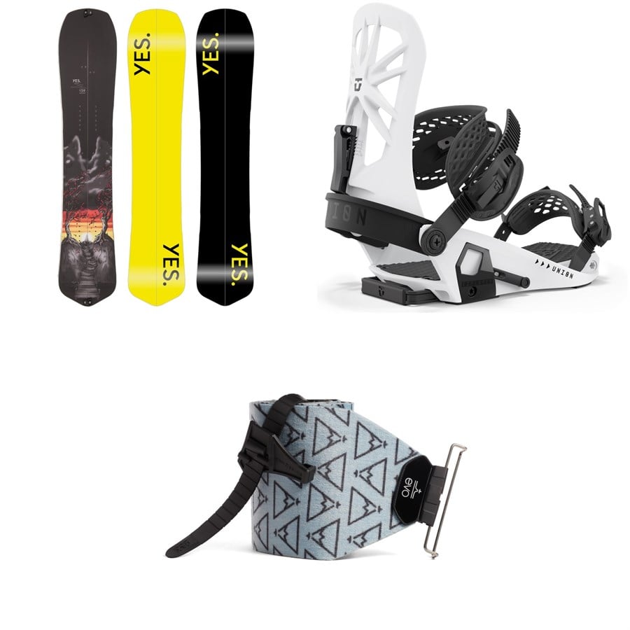 Yes. Optisplitstic Splitboard + Union Explorer Splitboard Bindings + Evo X Pomoca Pro Glide Splitboard Skins