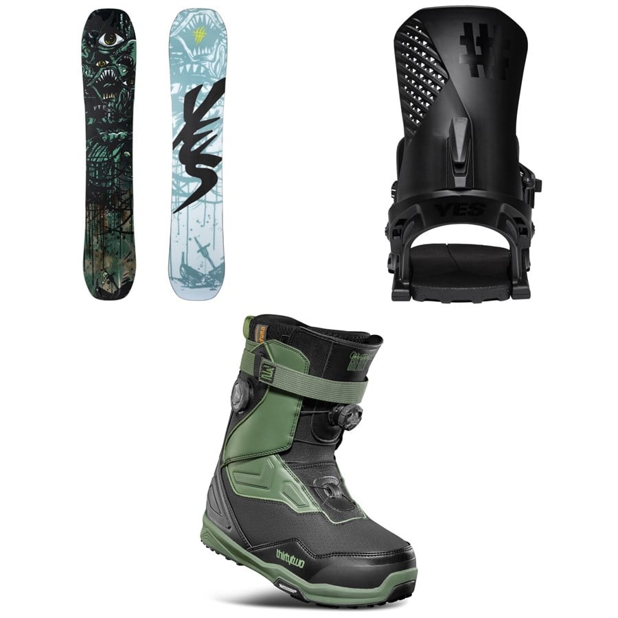 Yes. Pick Your Line XTRM Snowboard + Drive Snowboard Bindings + thirtytwo TM-2 XLT Double Boa Snowboard Boots 2026