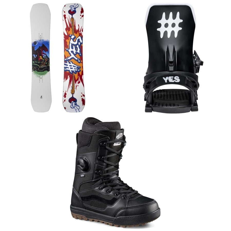 Yes. Sender Snowboard + Select Snowboard Bindings + Vans Invado Pro Snowboard Boots 2026