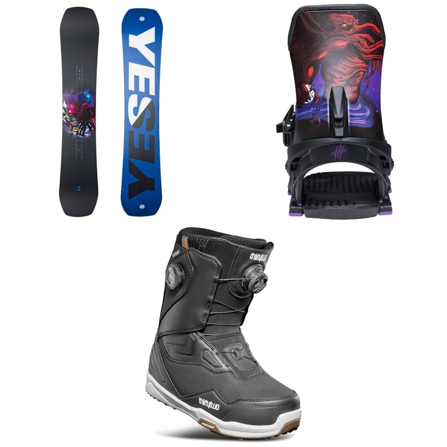 Yes. Sender XTRM Snowboard + Select Snowboard Bindings + thirtytwo TM-2 Double Boa Snowboard Boots 2026