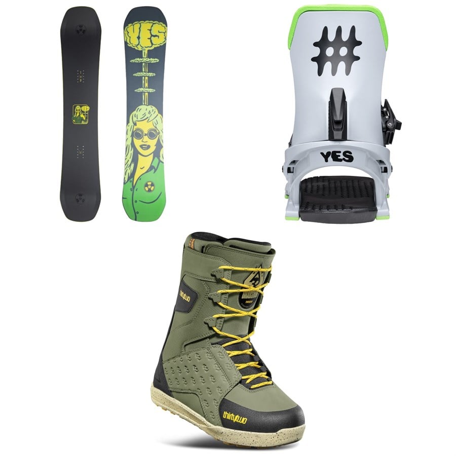 Yes. Shifter 3D Snowboard + Select Snowboard Bindings + thirtytwo Lashed Snowboard Boots 2026