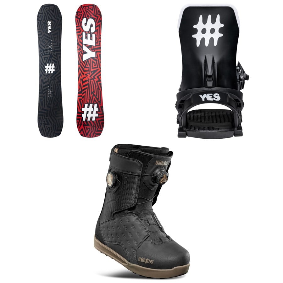 Yes. Standard Snowboard + Select Snowboard Bindings + thirtytwo Lashed Double Boa Snowboard Boots 2026
