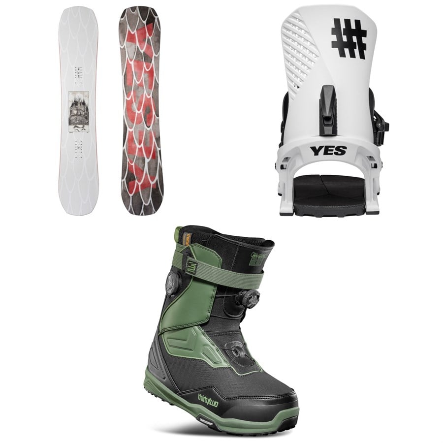 Yes. Standard XTRM Snowboard + Drive Snowboard Bindings + Thirtytwo TM-2 XLT Double Boa Snowboard Boots 2026